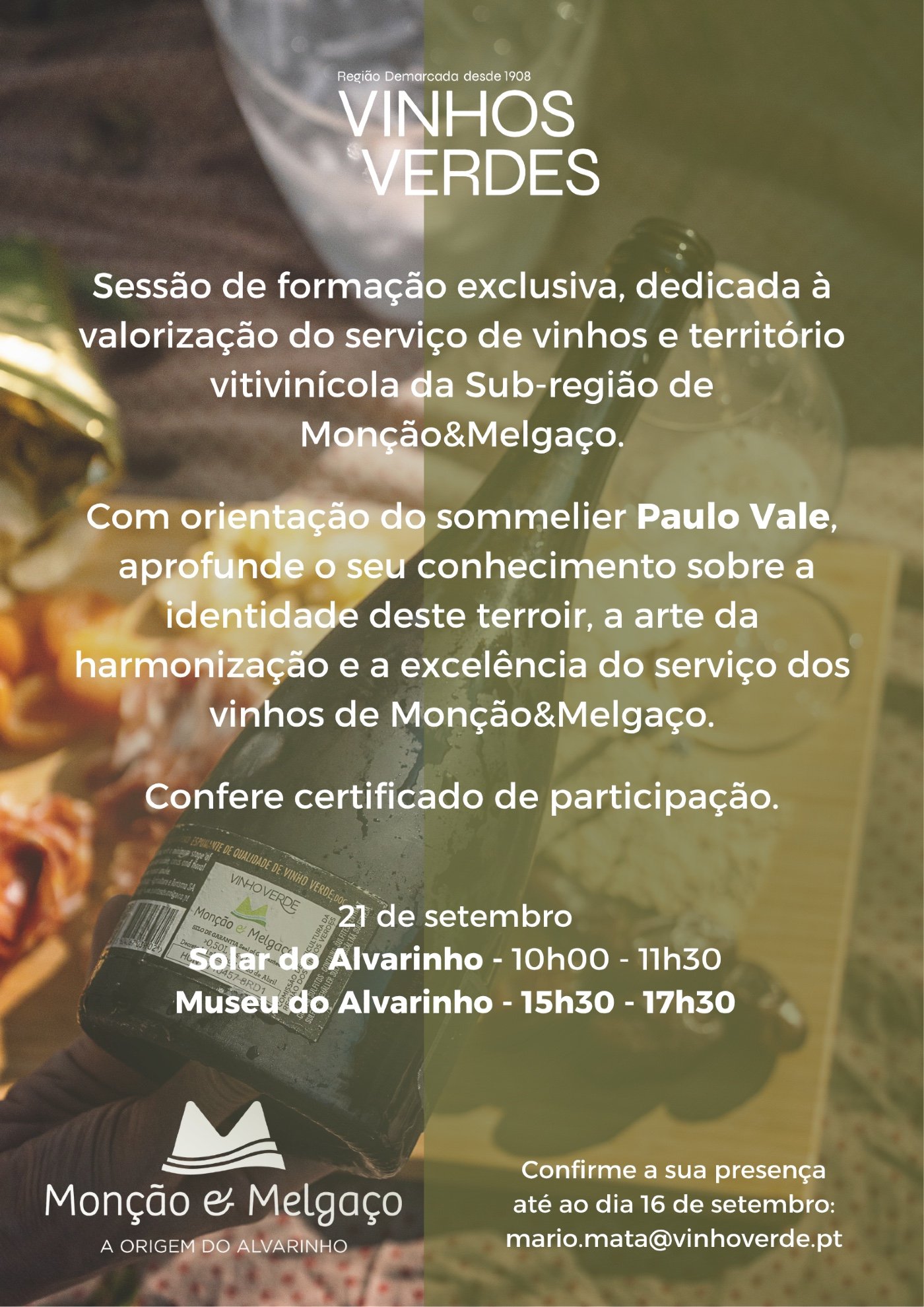 Sess&atilde;o de forma&ccedil;&atilde;o &agrave; restaura&ccedil;&atilde;o da sub-regi&atilde;o de Mon&ccedil;&atilde;o e Melga&ccedil;o